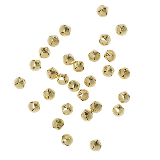 12 Packs: 70 ct. (840 total) 9mm Gold Jingle Bells by Creatology&#x2122;